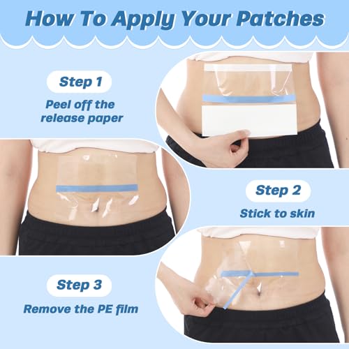 Image of Bonuci 30 Pieces Tummy Lift Tuck Tapes, Invisible Waterproof Cellulite Bikini Swimsuit Thigh Boob Skin Lift Tapes for Women