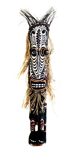 Estatua Tiki Dios de Madera Artesanal de Gran Tamaño