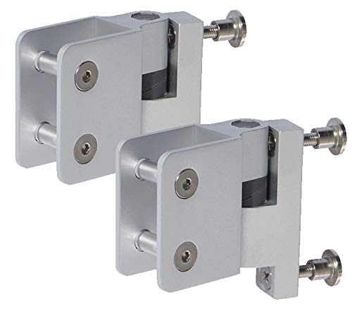 Access Hardware ® 20mm U Bracket Style Aluminium Satin Anodised Gravity Hinges