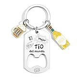 KJKJKJ Regalo Tío Llavero Regalo Tío Cumpleaños Navidad Original