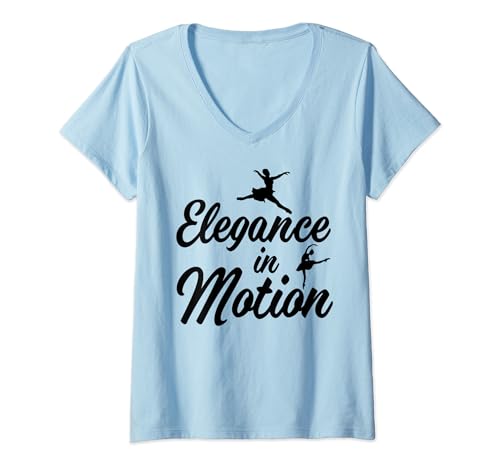 Mujer Ballet Danza Profesora Coreógrafa Niñas Bailarina Camiseta Cuello V