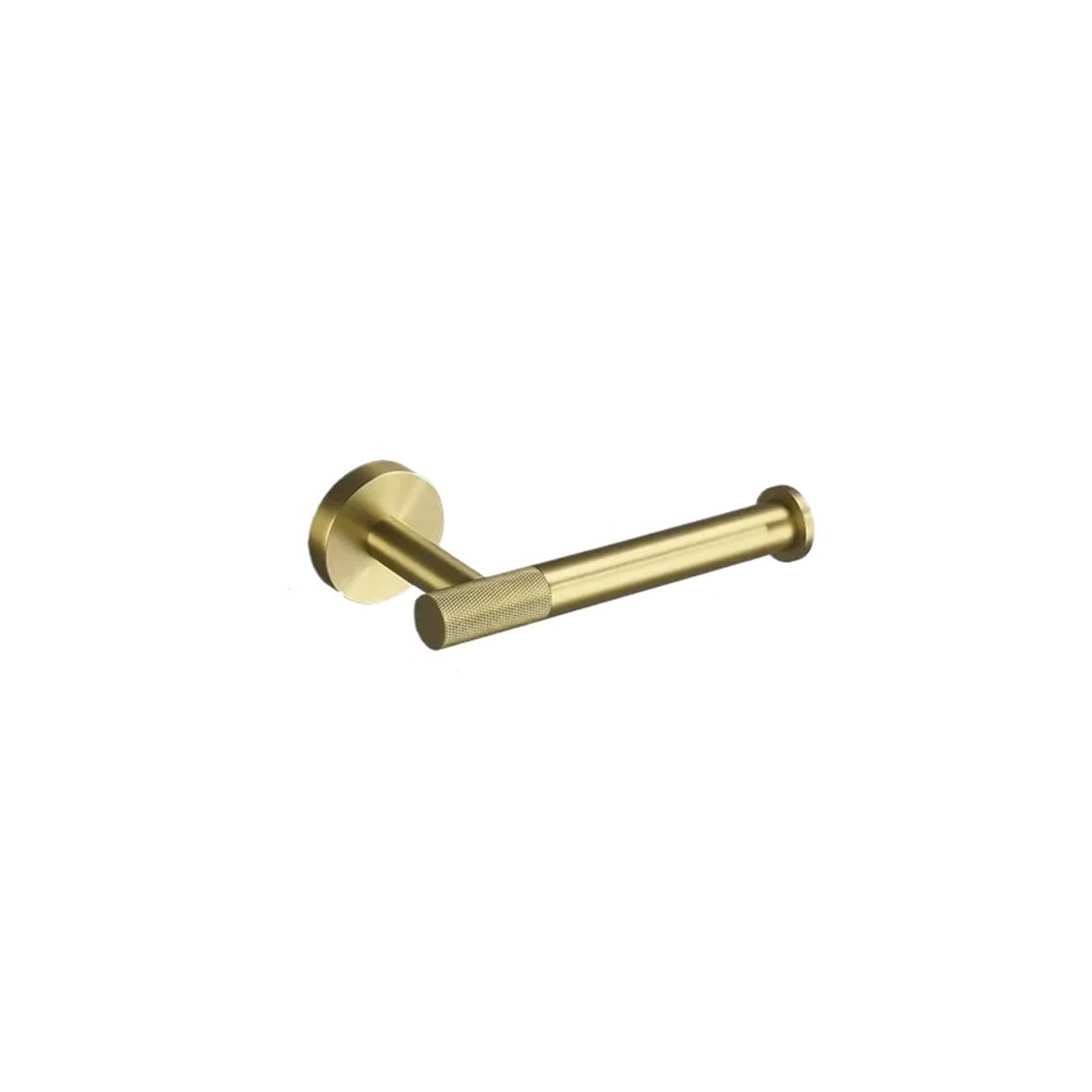 Brushed Brass Toilet Paper Holde Knurled Brass Bathroom Hardware Accessories Set Kit Toilet for bathroom home renovation wall mounted(Paper Holder)