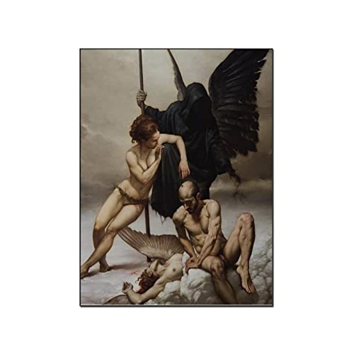 Baroque Oil Painting Fallen Angel By Roberto Ferri Canvas Wall Art Prints For Wall Decor Room Decor Bedroom Decor Gifts 12X16Inch(30X40Cm) Unframe-Style #TOP6