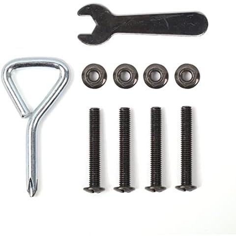 STEELEOPARD Accessories Kit for 5 Pieces Fireplace Tools Set(Screw *4 & Screw nut*4 & Wrench*1 & Screwdriver*1) Cover