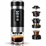 Caffettiera portatile capsule compatibile Nespresso Dolce Gusto e Caffè Macinato - Versione migliorata 2026 - Coffe Machine - Macchina da caffè portatile Multicapsule universale 20 bar con display LED