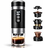 Cafetera Portatil Capsulas compatible Nespresso Dolce Gusto y Café Molido - Versión Mejorada 2026 - Coffe Machine - Maquina de Cafe Portátil Multicapsulas Universal 20 BAR Con Pantalla LED y 80ml