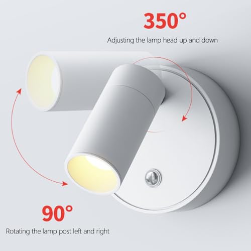 Lámpara de pared USB recargable que soluciona la falta de enchufes 2