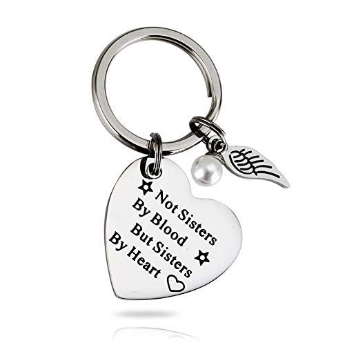 Preisvergleich Produktbild GMTEXTILES Schlüsselbund Schlüsselbund Nicht blutige Schwestern, sondern Herz Schwestern Freundschaftsschmuck Schlüsselbund