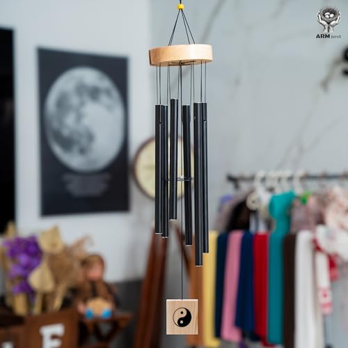 Image of Wind Chime | Wind Chimes for Balcony | Wind Chimes for Home Positive Energy (Black)