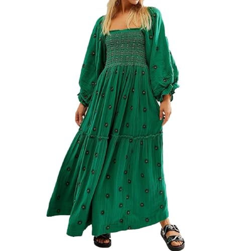 Robe longue fluide ABYOVRT avec poches fonctionnelles pour un confort sans compromis