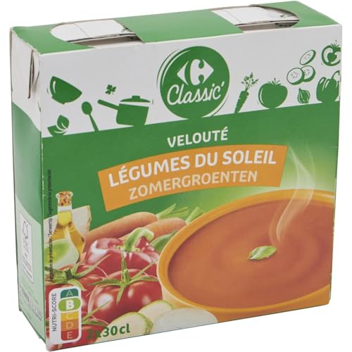 Velouté légumes du soleil Carrefour Classic onctueux fabriqué en France lot de 4