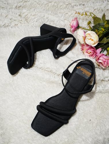 Image of SilverArrow womens Twilight Drift Heeled Sandal | Block Heel |Fashion Sandals |Toe Strap | Design perfect for Casual /Outdoor /Party