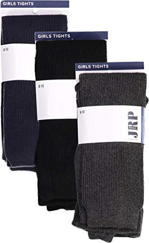 JRP Girls Fine Rib Cotton Tights - TFRIB2