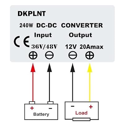 20A 240W 12v Golf Cart 48V 36V to 12V Converter Voltage Regulator Reducer Transformer with Fuse