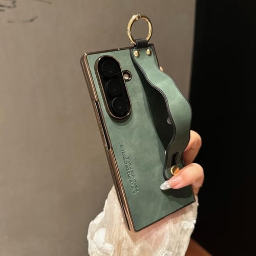 Étui pliable pour Galaxy Z Fold5 vert de finition haute qualité