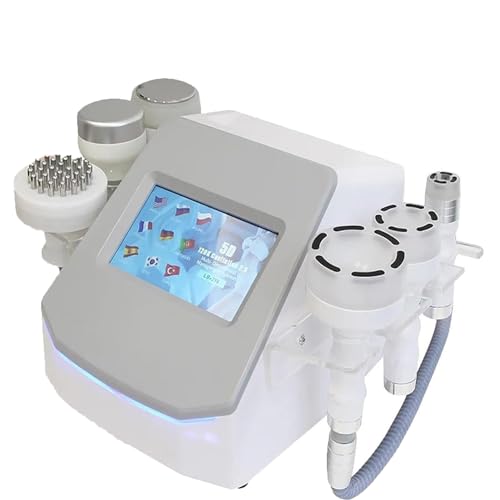 ZHIXUMM MáQuina De CavitacióN Adelgazante De 120k, Masajeador De VacíO por Radiofrecuencia para Lifting Facial, Dispositivo De Belleza AnticelulíTico para Esculpir El Cuerpo, para Lifting Facial