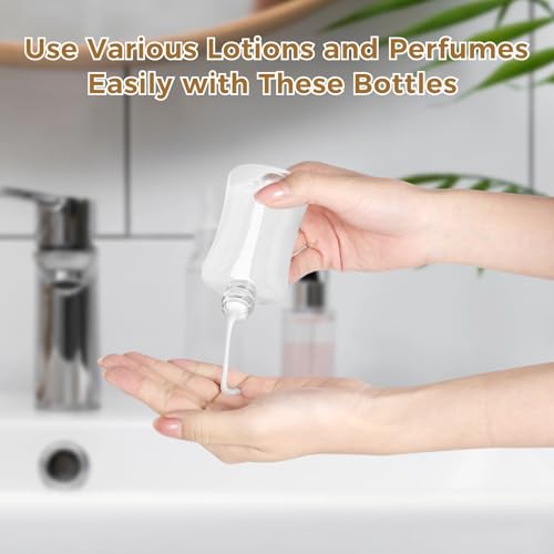 50 PCS 3.4 oz Travel Bottles with Flip Cap - 100ml Clear Plastic Travel Size Containers, Portable Leak Proof Squeeze Bottles Refillable Empty Hand Sanitizer Bottles for Liquid Shampoo Lotion2