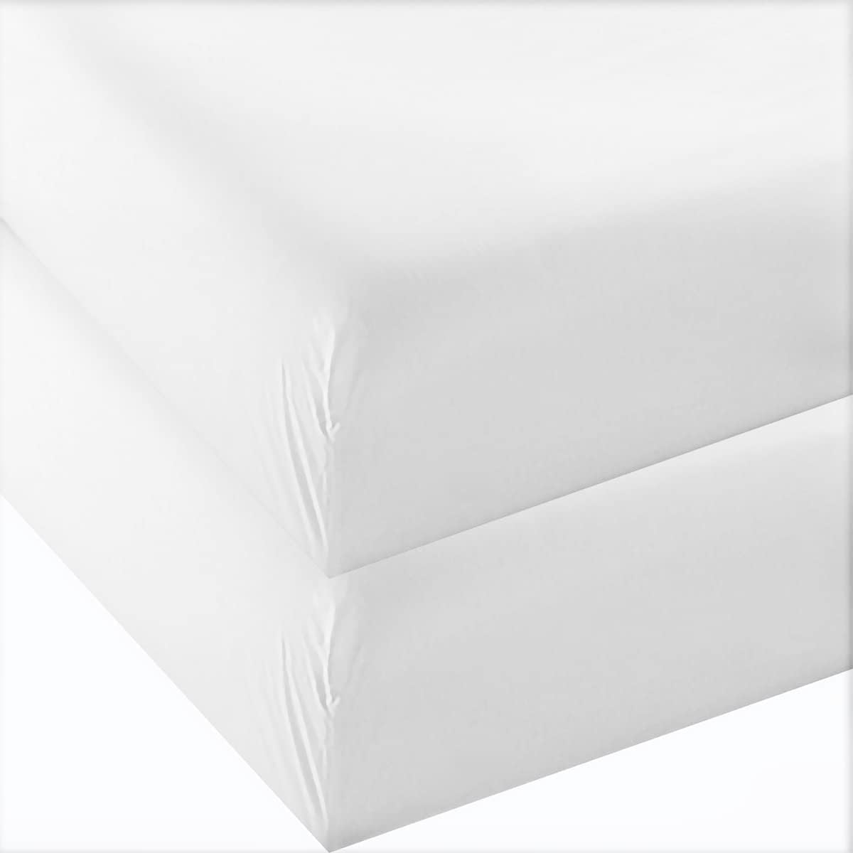 Amazon.com: Twin Fitted Sheets 2 Pack Only, Mattress Up to 15 Inches ...