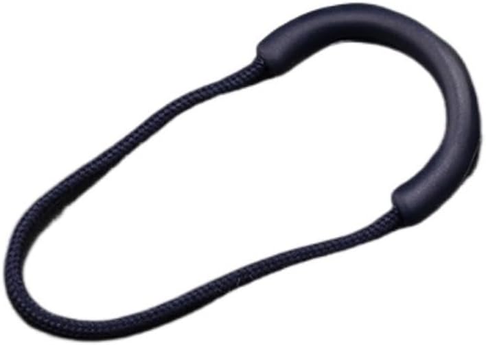 10Pcs/30Pcs/100Pcs Quality Big Zipper Pull Cord Zipper Rope Pull Puller End Fit Rope Tag Fixer Zip Cord for Garment Bags (Color : 100pcs Black)