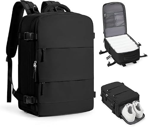 CARTSHOPPER Travel Backpack For Women Men Personal item Travel Bag Essentials Carry on Backpack Luggage Flight Approved Mochila de viaje Weekender Bags Laptop College Casual Daypack Backpacks.