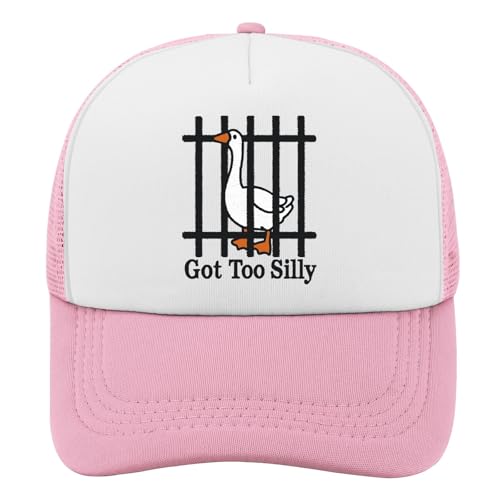 Got Too Silly Goose Trucker Hat Funny Silly Goose On The Loose Baseball Cap Humor Animal Lover Gifts Adjustable Mesh Snapback