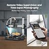 Anycubic Kobra 3 3D Printer Camera, Compatible with Kobra 3/ Kobra 2 Pro/Plus/Max/Klipper Printer/Computer, Real-Time and Remote Monitoring, Ultra Clear Resolution, Easy to Assemble and DIY Frame