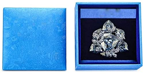Broche de Cristal Femenino, diseño Multifuncional de Estilo Europeo y Americano, Hebilla de Hebilla de Bufanda de Seda, para Fiestas, Bodas, Bailes(Color:Colorful)
