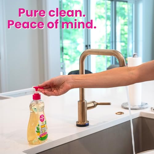 Image of Dapple Baby Fresh Citrus Bottle & Dish Soap - (4 Pack) 16.9 fl oz - Cleans Baby Bottles, Sippy Cups, Pacifiers, Breast Pumps, & More - Gently Removes Milk Film & Odors - Includes 1 Pump