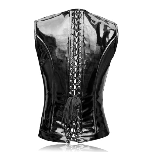 Men's Latex Waist Cincher Vest – Slimming Corset Shapewear for Tummy Control, Posture Support & Compression Training3