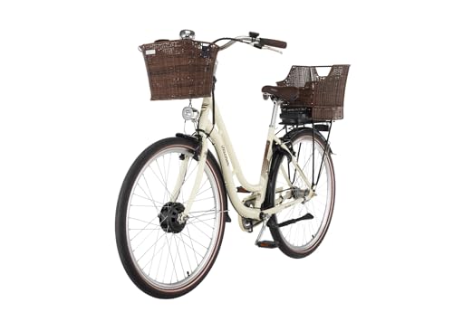 FISCHER E-Bike City CITA ER 1804, Elektrofahrrad für Damen und Herren, RH 48 cm, Frontmotor 32 Nm, 36 V Akku