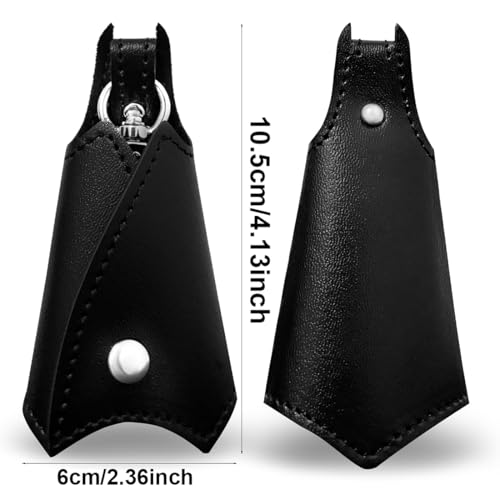 COYUN Batman 2er-Pack Schlüsseltasche aus Leder, Schlüsselmäppchen mit Fledermaus-Design für Auto- und Motorradschlüssel, Schwarz, für Männer, Comic, Batman