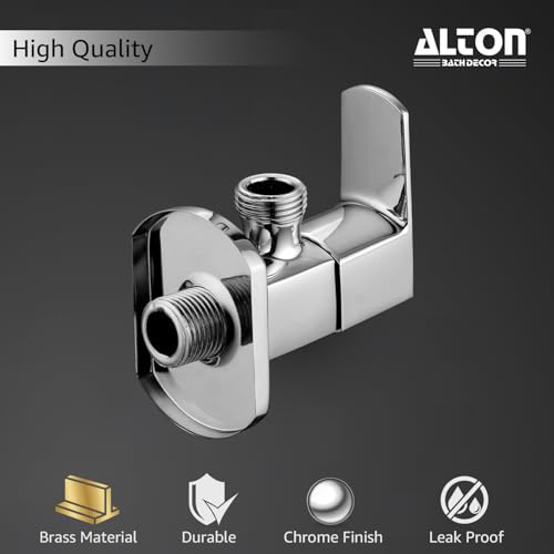 Image of ALTON QDRL5825 Brass, Angle Valve With Wall Flange (Chrome)