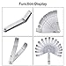 Stainless Steel Feeler Gauge Dual Marked Metric and Imperial Measuring Tool(0.005/0.127-0.02/0.508 mm, 16 Blades)