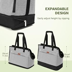   Pecute-Small-Dog-Carrier-Expandable-Soft-Cat-Carrier-Airline-Approved-Pet-Carrier-with-Warm-Inner-Supportive-Cushion-Dog-Purse-Carrier-for-Small-Dogs-Tote-for-Travel-Shopping-Outdoor