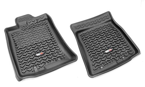 Rugged Ridge 82904.35 Floor Liner, Front; Black, 2012-2014 Toyota FJ Cruiser (Automatic)