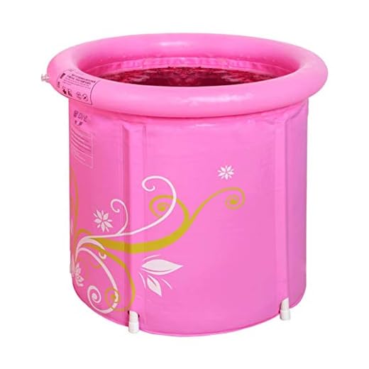 Portable badkar, Hushålls Tub badrum Spa Hopfällbar uppblåsbar pool lätt att installera Double Drain (Size : S)