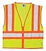 Kishigo 1056 Ultra-Cool Polyester Mesh Contrasting Vest, Extra Large, Lime