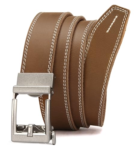 Image of CHAOREN Leather Ratchet Belt Men - Mens Belts Casual Accessories for Every Occasion (35mm)