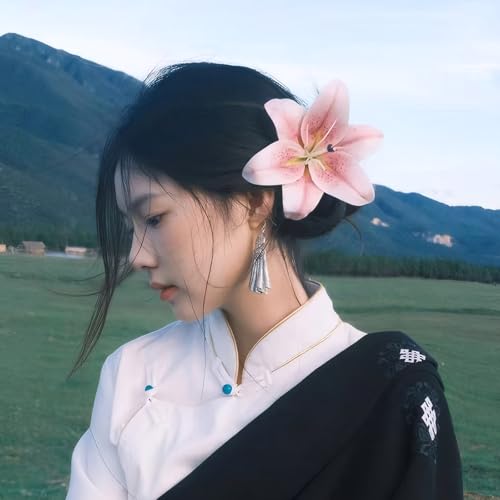 Pince à cheveux fleur de plumeria pour vos coiffures de plage et mariages tropicaux
