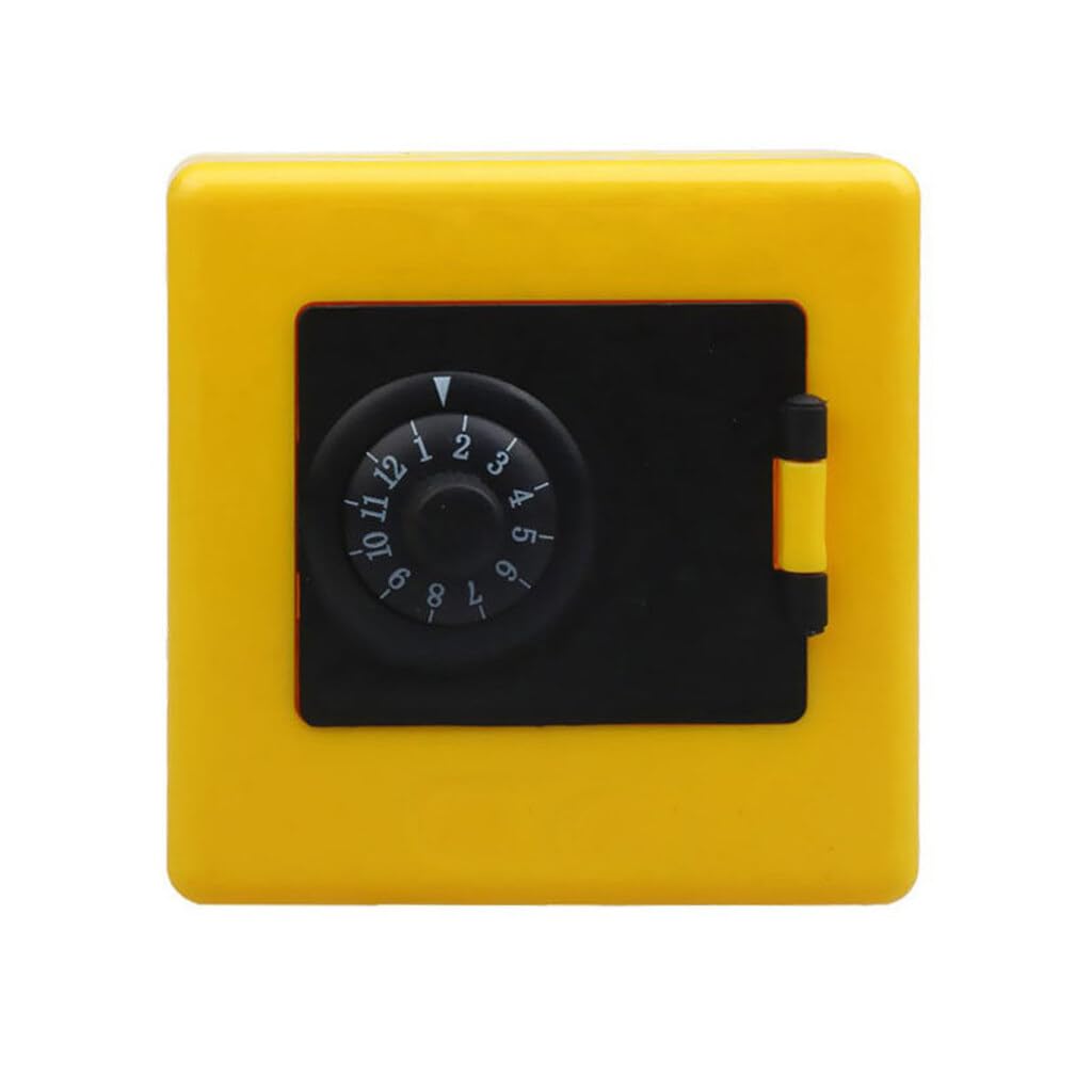 U-M Yellow Cute Lockable Combination Lock Money Box Code Cash Coins Saving Piggy Bank Gift Creative And Exquisite Workmanship