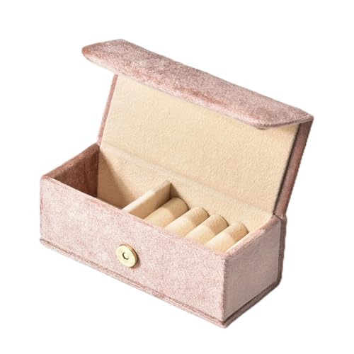Organisateur de rangement portable en peluche pour bagues et colliers