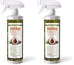 EcoVenger Bed Bug Killer Spray (480ml), Quickly Kills Bed Bugs, Nymphs, Eggs, Dust Mites, Lice & Resistant Bugs, 2 Weeks Extended Residual, Plant Based Non-Toxic, Safe for Children & Pets (Pack of 2)