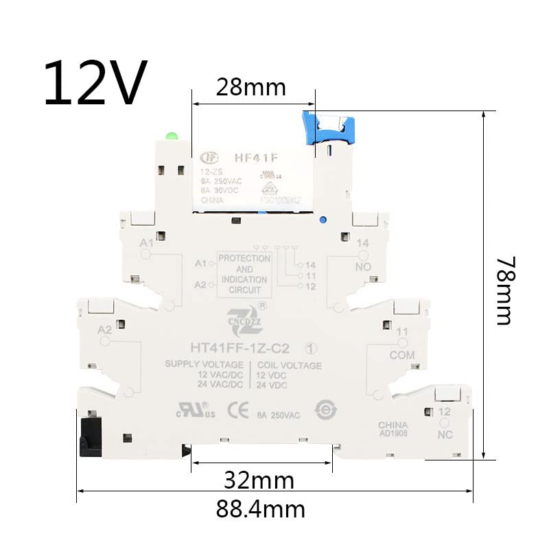 Relais de puissance HF41F 12V 24V pour résoudre les pannes de commutation PCB