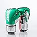 AUGYM Gants de Boxe, Gants de Formation Professionnels pour Hommes et Femmes Enfants, Kick Boxe Combat Sac de poinçonnage Sparring, Cuir Respirant et de Haute qualité,Vert,12oz