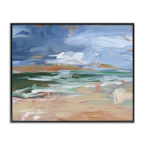 Abstract Beach Nautical Scenery, 11 x 14 Inch Framed Giclée Print