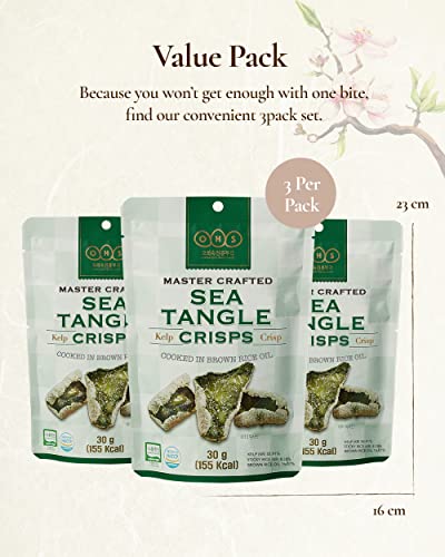 Ohs Seatangle Crisps, (Pack Of 3) #TOP4