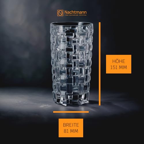 Nachtmann Bossa Nova Long Drink Glass Set, 395ml, Set of 4 (Imported from Germany)