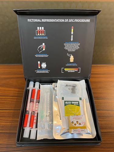 Image of DR Folli Grow Autologous GFC Therapy Kit, Complete Medical Procedure Set with Syringes, Measuring Tube, Alcohol Swabs, Adhesive Bandage