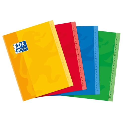 Lot de 5 Répertoire Color Life broché 17x22, 192p./96 feuilles 90g/m², quadrillé 5x5, coloris assortis (4)
