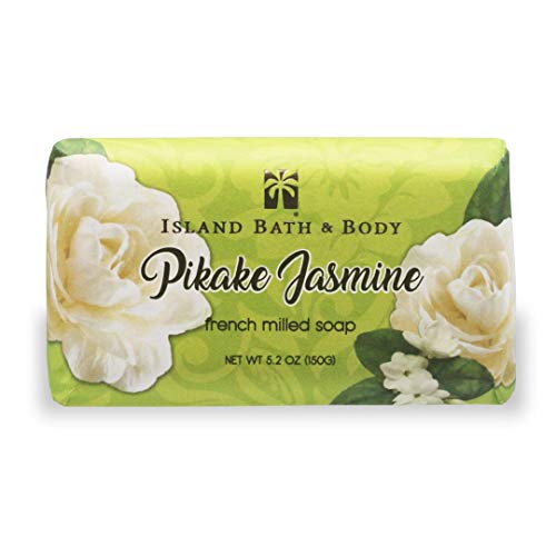 Island Bath and Body Pikake Jasmine 5.2 oz Hawaiian French Milled Soap